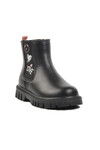 Black Polar Fleece Girls Boots 1788 P