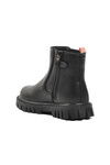 Black Polar Fleece Girls Boots 1788 P