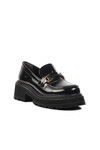 Black Patent Leather Womens Casual Shoes 305 Z