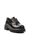 Black Patent Leather Womens Casual Shoes 7451 Z
