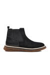 Black Suede Genuine Leather Mens Chelsea Boots 684016 M