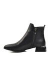 Black Zippered Womens Boots 248036 Z
