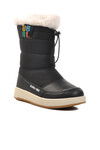 Black Polar Fleece Girls Boots Havana F