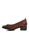 Tan Genuine Leather Womens High Heel Shoes 2312514K Z