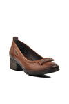 Tan Genuine Leather Womens High Heel Shoes 2312514K Z