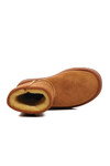 Tan Suede Fur Lined Womens Boots 696067 Z