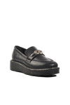 Black Polyurethane Womens Casual Shoes 552605 Z