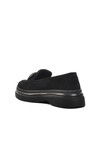 Black Suede Polyurethane Womens Casual Shoes 884904 Z