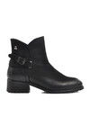 Black Nubuck Genuine Leather Womens Boots 2253407K Z