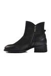 Black Nubuck Genuine Leather Womens Boots 2253407K Z