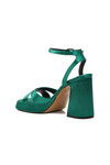 Green Satin Womens Evening Shoes 23101322Y Z