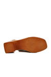 Beige Genuine Leather Womens Heeled Sandals 2311510Y Z