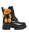 Black Furry Girls Boots Pegasi P