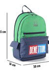 Green-Navy Unisex Backpack 03785