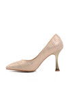 Gold Thin Heeled Womens Evening Shoes PC-54051 Z