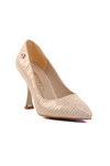 Gold Thin Heeled Womens Evening Shoes PC-54051 Z