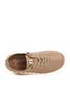 Beige Genuine Leather Anatomic Womens Casual Shoes 9050 Z