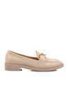 Beige Flat Heel Womens Casual Shoes 418078 Z