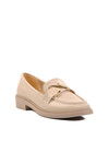 Beige Flat Heel Womens Casual Shoes 418078 Z