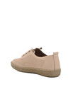 Beige Lightweight Rubber Laced Womens Casual Shoes 651566 Z