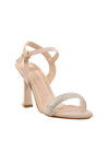 Beige Stoned Womens Evening Shoes 248216 Z