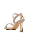 Beige Stoned Womens Evening Shoes 248216 Z