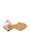 Beige Stoned Womens Evening Shoes 248216 Z