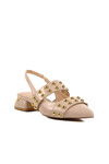 Beige Patent Leather Womens Evening Shoes 575023 Z