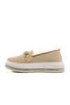 Beige Light Linen Womens Casual Shoes 261195 Z