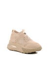 Beige Knit Lightweight Womens Sneakers 25Y305-4 Z