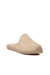 Beige Closed Front Knitted Womens Slippers 542042 Z