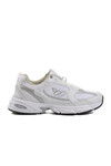 White Silver Mesh Mens Sneakers Run M