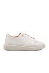 White Genuine Leather Mens Casual Shoes 62113 M