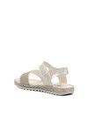 White Glittery Orthopedic Girls Sandals 24-408 P