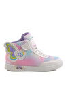 White Velcro Ankle Girl Sneaker 6503 F