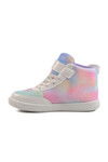 White Velcro Ankle Girl Sneaker 6503 F