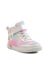 White Velcro Ankle Girl Sneaker 6503 F