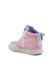 White Velcro Ankle Girl Sneaker 6503 F
