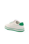 White Green Velcro Childrens Sports Shoes BNI-10029 P