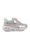 Gray Velcro Stoned Girls Sports Shoes BNI-10131 B