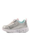 Gray Velcro Stoned Girls Sports Shoes BNI-10131 B