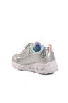 Gray Velcro Stoned Girls Sports Shoes BNI-10131 B