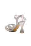 Silver Glitter Womens Evening Shoes 448192 Z