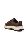 Brown Genuine Leather Mens Casual Shoes E-580 M