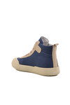 Navy Blue Velcro Ankle Boys Sports Shoes 7465 F