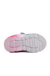 Lilac Velcro Lighted Girls Sports Shoes BNI-10136 B