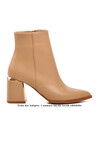Nude Polar Fleece-lined Womens High Heel Boots 248025 Z