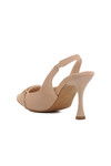 Nude Thin Heeled Womens Evening Shoes 671124 Z