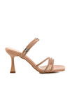 Nude Patent Leather Womens High Heel Shoes 655372 Z