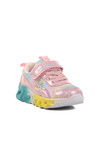 Pink Velcro Lighted Girls Sneakers BNI-10136 B